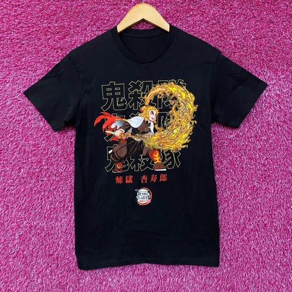 Rengoku Fire Demon Slayer shirt size Small - Picture 1 of 4